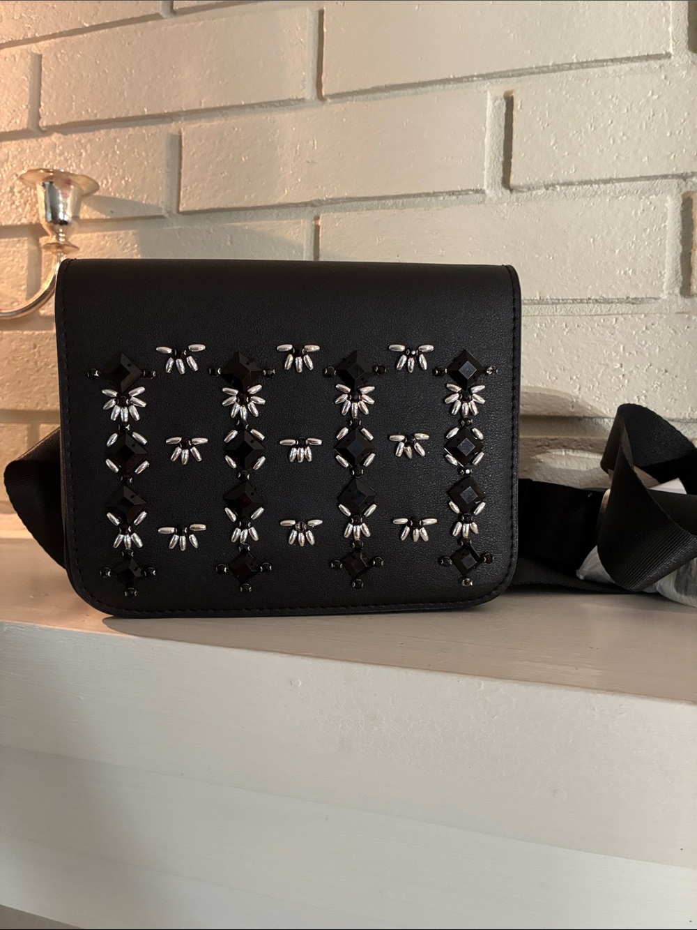 torrid Black Embellished Crossbody Bag - has callouts